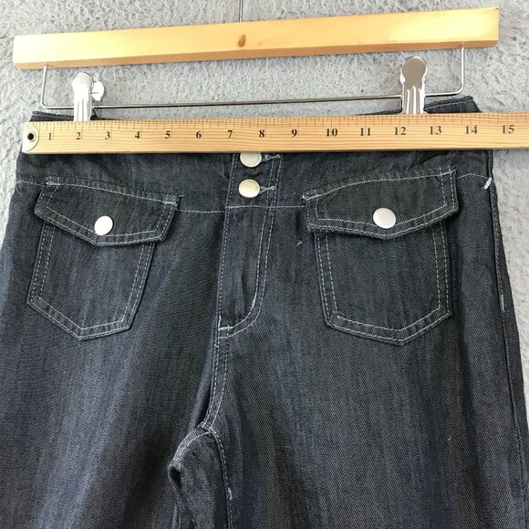 Flamingals Womens Curvy Fit Dark Wash Denim Jeans - Picture 6 of 11